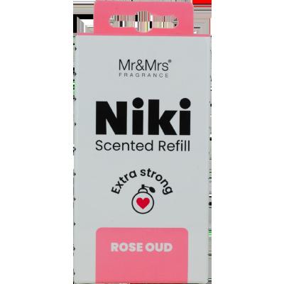 Mr&amp;Mrs Fragrance Niki Refill Rose Oud Deodorante per auto Ricarica 1 pz