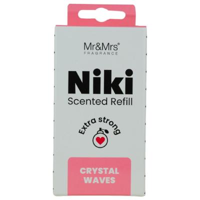 Mr&amp;Mrs Fragrance Niki Refill Crystal Waves Deodorante per auto Ricarica 1 pz