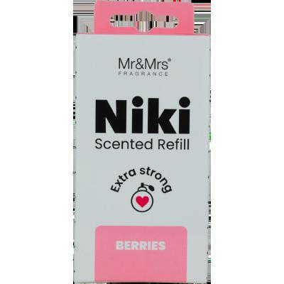 Mr&amp;Mrs Fragrance Niki Refill Berries Deodorante per auto Ricarica 1 pz