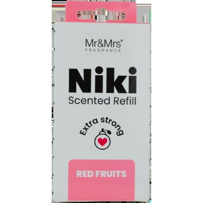 Mr&amp;Mrs Fragrance Niki Refill Red Fruits Deodorante per auto Ricarica 1 pz