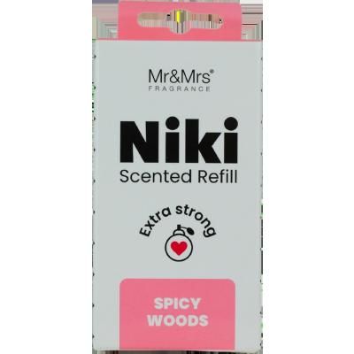 Mr&amp;Mrs Fragrance Niki Refill Spicy Woods Deodorante per auto Ricarica 1 pz