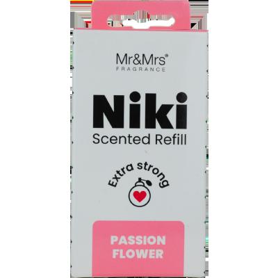 Mr&amp;Mrs Fragrance Niki Refill Passion Flowers Deodorante per auto Ricarica 1 pz