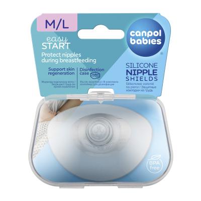 Canpol babies Easy Start Silicone Nipple Shields M/L Inserti per reggiseno donna 2 pz