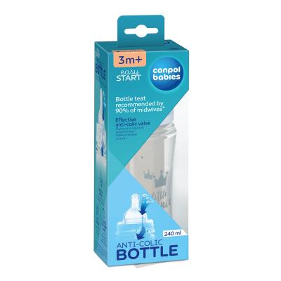 Canpol babies Royal Baby Easy Start Anti-Colic Bottle Little Prince 3m+ Biberon bambino 240 ml