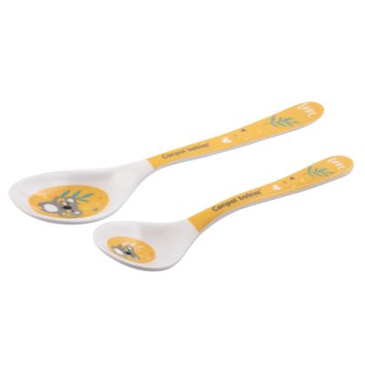 Canpol babies Exotic Animals Melamine Spoons 9m+ Yellow Piatti bambino 2 pz
