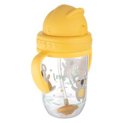 Canpol babies Exotic Animals Non-Spill Expert Cup With Weighted Straw Yellow Tazza bambino 270 ml