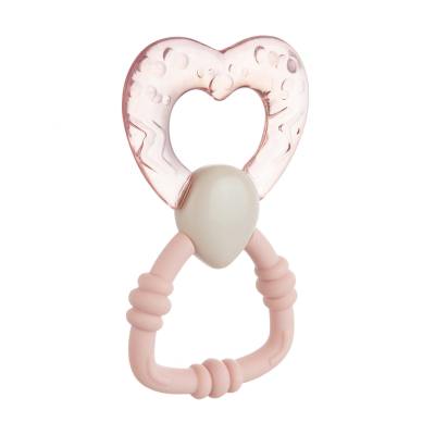 Canpol babies Water Teether With Rattle Pink Giocattolo bambino 1 pz