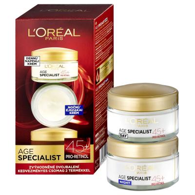 L&#039;Oréal Paris Age Specialist 45+ Pacco regalo crema giorno Age Specialist 45 SPF20 50 ml + crema notte Age Specialist 45 50 ml