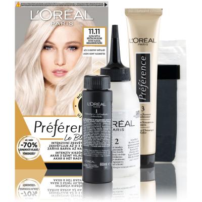 L&#039;Oréal Paris Préférence Le Blonding Tinta capelli donna 1 pz Tonalità 11.11 Ultra Light Cold Crystal Blonde