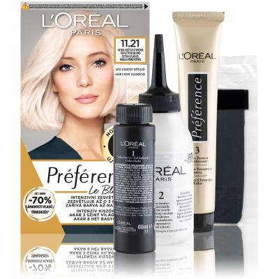 L&#039;Oréal Paris Préférence Le Blonding Tinta capelli donna 1 pz Tonalità 11.21 Ultra Light Cold Pearl Blonde