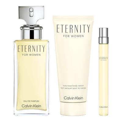Calvin Klein Eternity SET2 Pacco regalo eau de parfum 100 ml + crema corpo 100 ml + eau de parfum 10 ml
