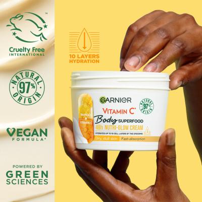Garnier Body Superfood 48h Nutri-Glow Cream Vitamin C Crema per il corpo donna 380 ml