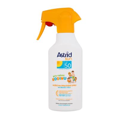 Astrid Sun Family Milk Spray SPF50 Protezione solare corpo 270 ml