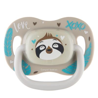 Canpol babies Exotic Animals Silicone Soother Sloth 18m+ Ciuccio bambino 1 pz