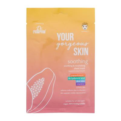 Dr. PAWPAW Your Gorgeous Skin Soothing Sheet Mask Maschera per il viso donna 25 ml