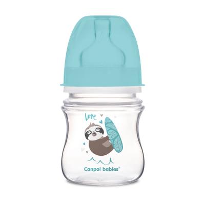 Canpol babies Exotic Animals Easy Start Anti-Colic Bottle Blue 0m+ Biberon bambino 120 ml
