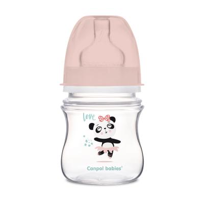 Canpol babies Exotic Animals Easy Start Anti-Colic Bottle Pink 0m+ Biberon bambino 120 ml
