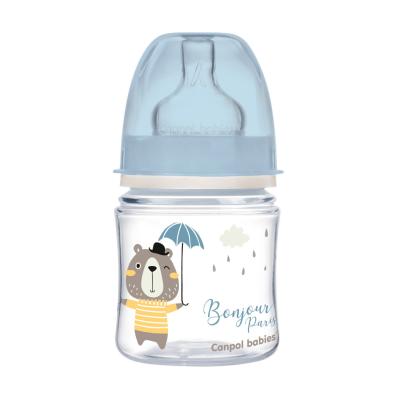 Canpol babies Bonjour Paris Easy Start Anti-Colic Bottle Blue 0m+ Biberon bambino 120 ml