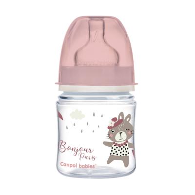 Canpol babies Bonjour Paris Easy Start Anti-Colic Bottle Pink 0m+ Biberon bambino 120 ml