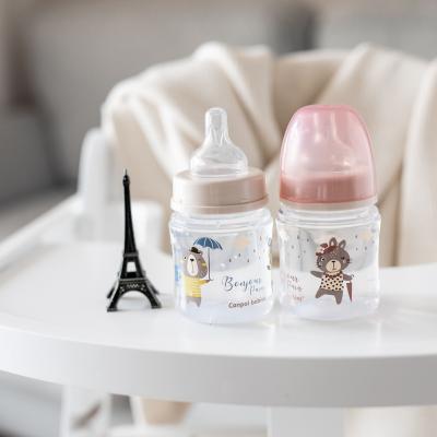 Canpol babies Bonjour Paris Easy Start Anti-Colic Bottle Pink 0m+ Biberon bambino 120 ml
