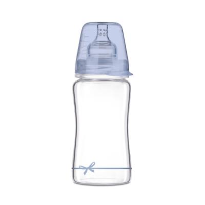 LOVI Baby Shower Glass Bottle Blue 3m+ Biberon bambino 250 ml