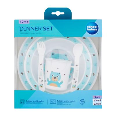 Canpol babies Cute Animals Dinner Set Bear Piatti bambino Set