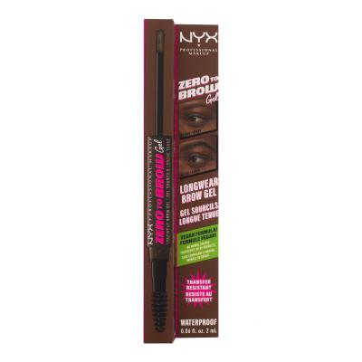 NYX Professional Makeup Zero To Brow Gel e pomate per sopracciglia donna 2 ml Tonalità 06 Chocolate