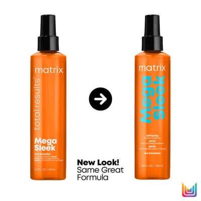 Matrix Mega Sleek Iron Smoother Defrizzing Leave-In Spray Termoprotettore capelli donna 250 ml