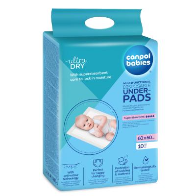 Canpol babies Ultra Dry Multifunctional Disposable Underpads 60 x 60 cm Tappetino per il cambio donna 10 pz