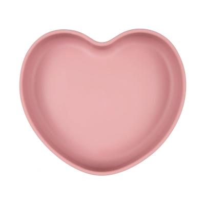 Canpol babies Silicone Suction Plate Heart Pink Piatti bambino 300 ml