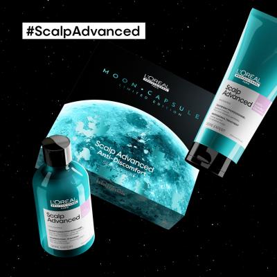 L&#039;Oréal Professionnel Scalp Advanced Moon Capsule Limited Edition Pacco regalo shampoo Scalp Advanced Professional Shampoo 300 ml + shampoo Scalp Advanced Professional Treatment 200 ml