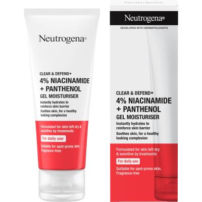 Neutrogena Clear &amp; Defend+ Gel Moisturiser Gel per il viso 50 ml