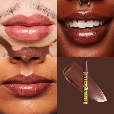 NYX Professional Makeup Fat Oil Slick Click Balsamo per le labbra donna 2 g Tonalità 12 Trending Topic