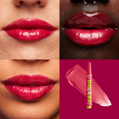 NYX Professional Makeup Fat Oil Slick Click Balsamo per le labbra donna 2 g Tonalità 10 Double Tap