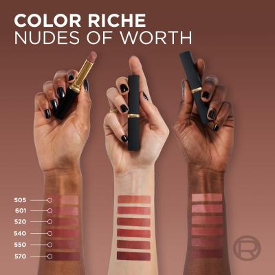 L&#039;Oréal Paris Color Riche Intense Volume Matte Nudes of Worth Rossetto donna 1,8 g Tonalità 505 Le Nude Resilie