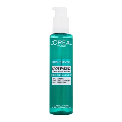 L&#039;Oréal Paris Bright Reveal Spot Fading Serum-In-Cleanser Gel detergente donna 150 ml