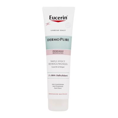 Eucerin DermoPure Triple Effect Cleansing Gel Gel detergente donna 150 ml