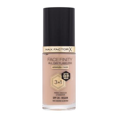 Max Factor Facefinity All Day Flawless SPF20 Fondotinta donna 30 ml Tonalità N45 Warm Almond