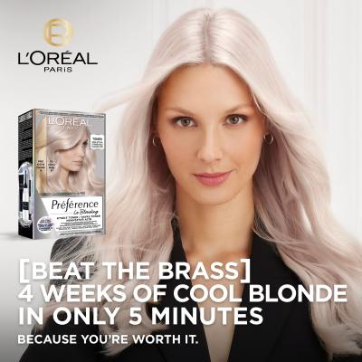 L&#039;Oréal Paris Préférence Le Blonding Toner Tinta capelli donna 60 ml Tonalità Platinum Pearl