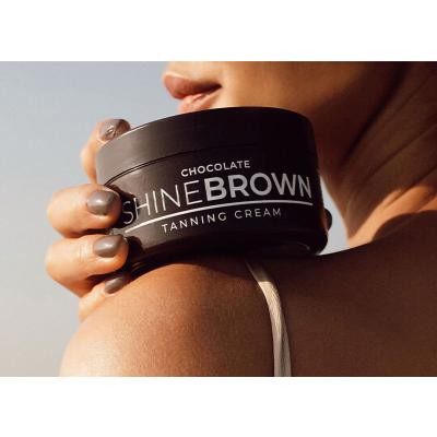 Byrokko Shine Brown Chocolate Tanning Cream Protezione solare corpo donna 200 ml