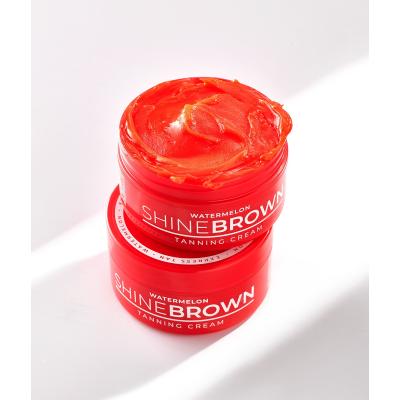 Byrokko Shine Brown Watermelon Tanning Cream Protezione solare corpo donna 200 ml