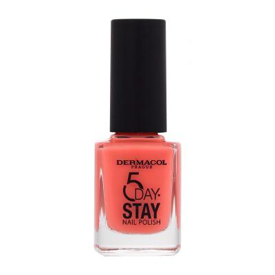 Dermacol 5 Day Stay Smalto per le unghie donna 11 ml Tonalità 60 Coral Island
