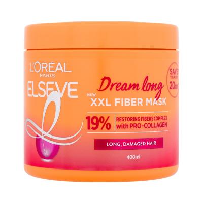 L'Oréal Paris Elseve Dream Long XXL Fiber Mask Maschera per capelli donna 400 ml