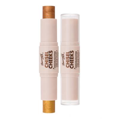 Barry M Chisel Cheeks Highlighter Cream Duo Illuminante donna 6,3 g Tonalità Gold/Bronze