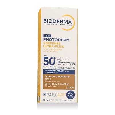 BIODERMA Photoderm Xdefense Ultra-Fluid SPF50+ Protezione solare viso donna 40 ml Tonalità Shade 04
