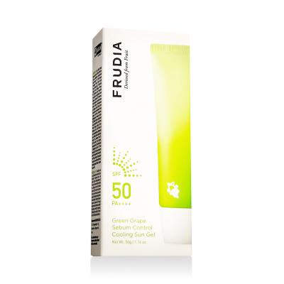 Frudia Green Grape Sebum Control Cooling Sun Gel SPF50+ Protezione solare viso 50 g