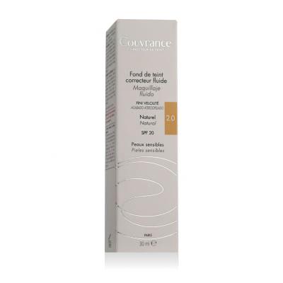 Avene Couvrance Fluid Foundation Corrector SPF20 Fondotinta donna 30 ml Tonalità 2.0 Natural