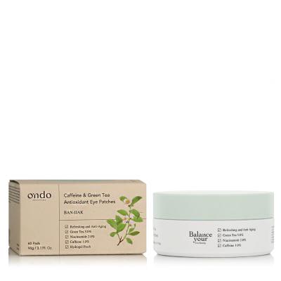 Ondo Beauty 36.5 BAN-JJAK Caffeine &amp; Green Tea Antioxidant Eye Patches Maschera contorno occhi 90 ml