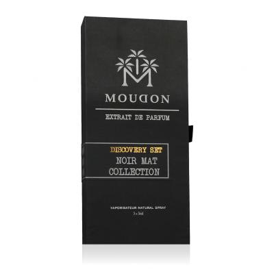 Moudon Discovery Set Noir Mat Collection Pacco regalo estratto di profumo 3 x 3 ml