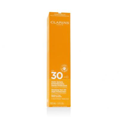 Clarins Sun Care Glowing Sun Oil SPF30 Protezione solare corpo donna 150 ml
